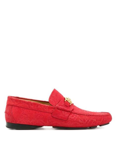 red suede versace loafers|Versace loafers for men.